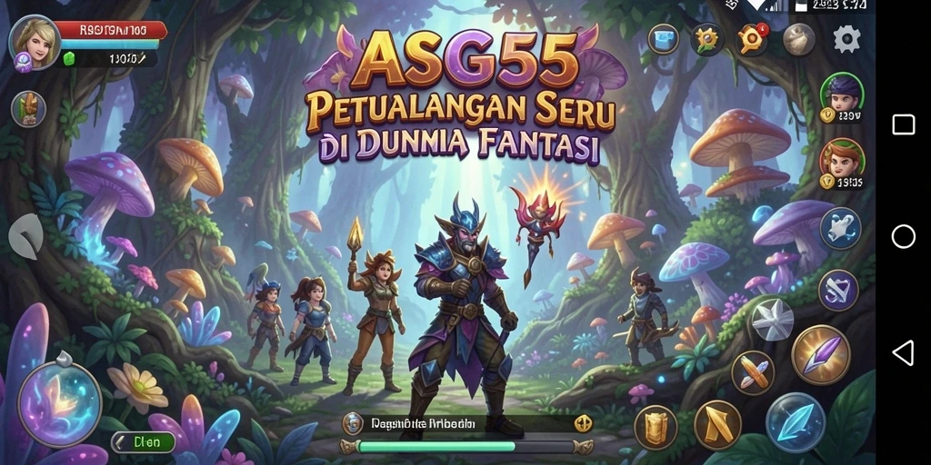 Tampilan gameplay ASG55 yang penuh aksi dan petualangan.