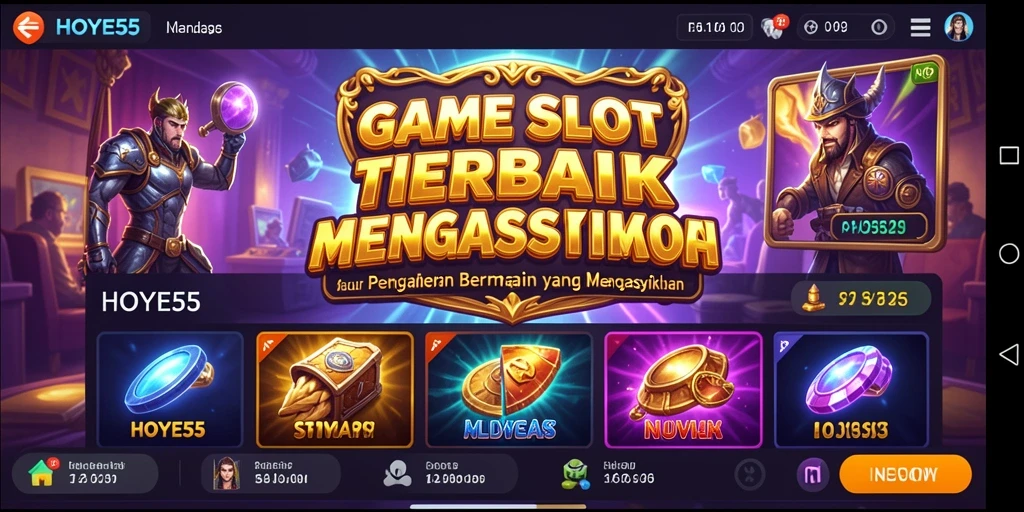 Tampilan menarik gameplay Slot di HOYE55 dengan efek yang memukau.