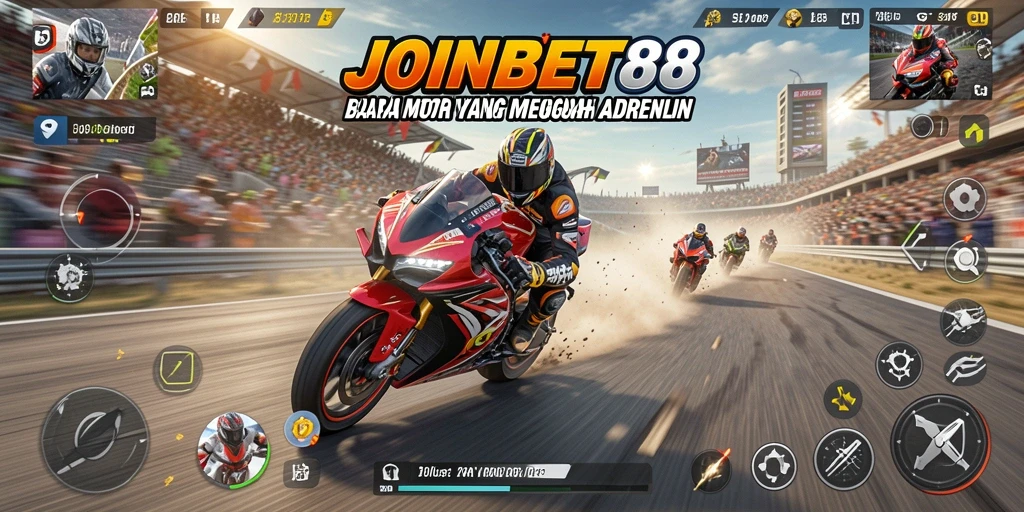 Screenshot gameplay <strong>JOINBET88</strong> menampilkan balapan seru di lintasan kota.