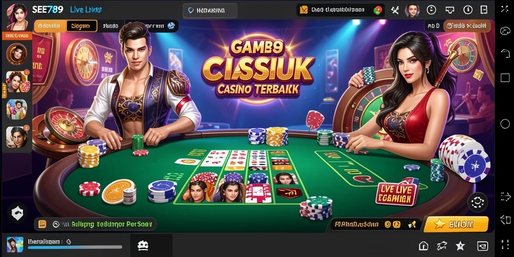 Tampilan gameplay seru dari aplikasi Live Casino SEE789.
