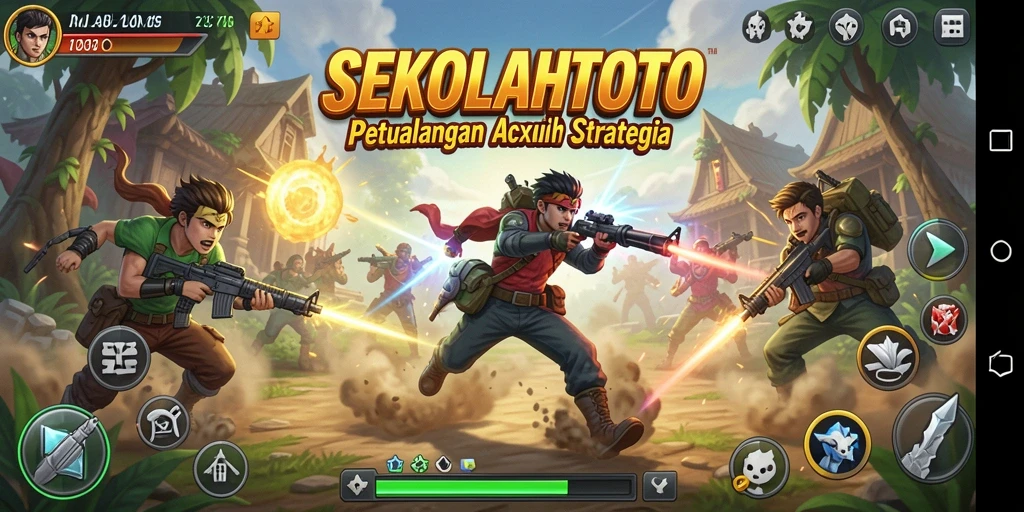 Tampilan gameplay menarik dan aksi seru di SEKOLAHTOTO.
